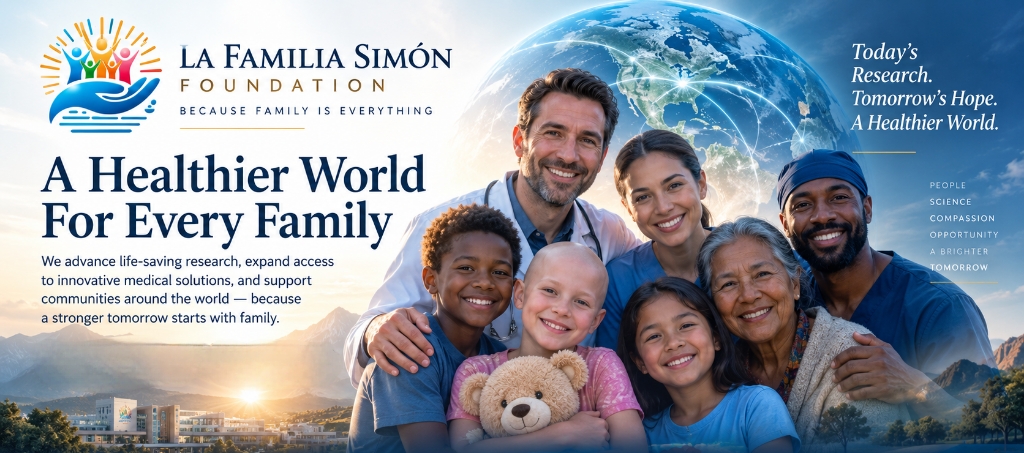 A Healthier World For Every Family — La Familia Simón Foundation: we advance life-saving research, expand access to innovative medical solutions, and support communities around the world.